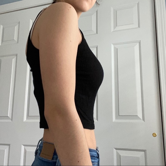 Black Mesh Tank Top - Picture 4 of 5